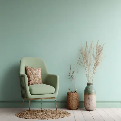 Modern Pastel Green Wall Paint Design
