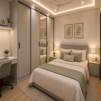 Modern Style Compact Master Bedroom