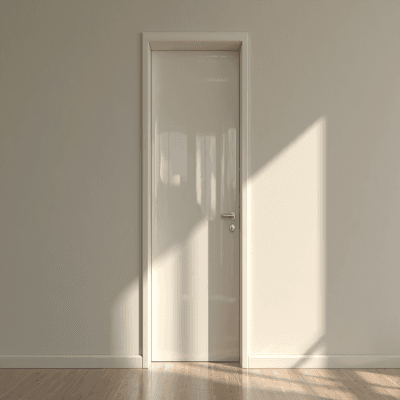 Modern Swing Single Door Design in Semi-Gloss Finish