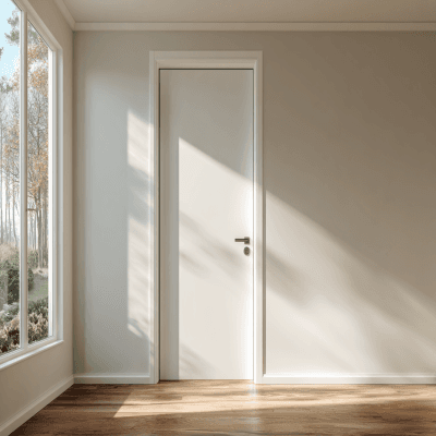 Modern Swing Single Entrance Door Design With Matte Finish