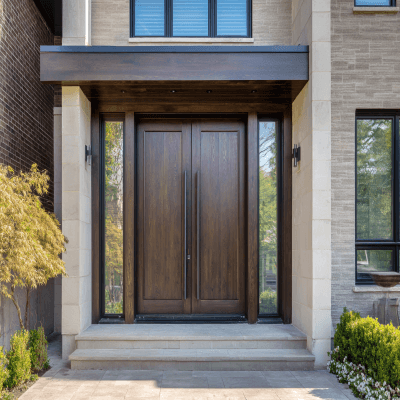 Oversized Modern Main Door Design in Matte Finish