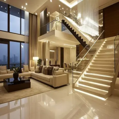 Modern Glass Balustrade Staircase Design