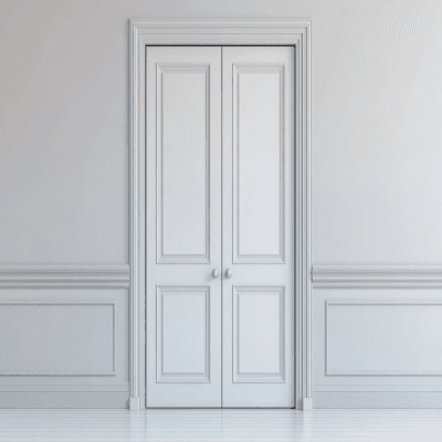 Minimal Swing Double Door Design with Matte Finish