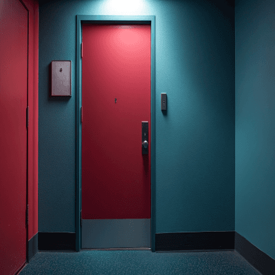 Swing Single Door Modern Design with Matte Finish