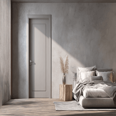 Sleek Modern Single Door Design for Bedroom and Living Room
