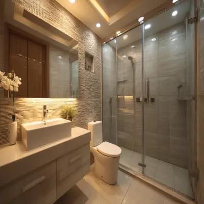 Small Bathroom Idea With A Rectangular Mirror