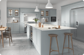 Matte Finish Modular Kitchen Designs